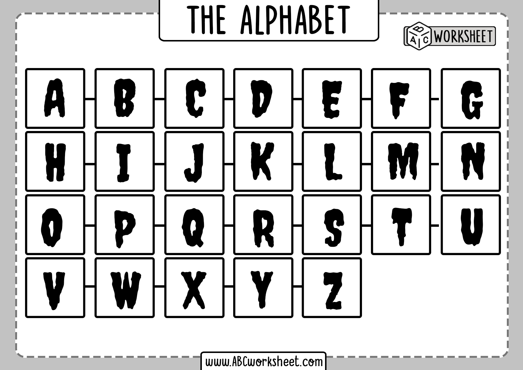 Full Alphabet Letter Identification Printables Images and Photos finder
