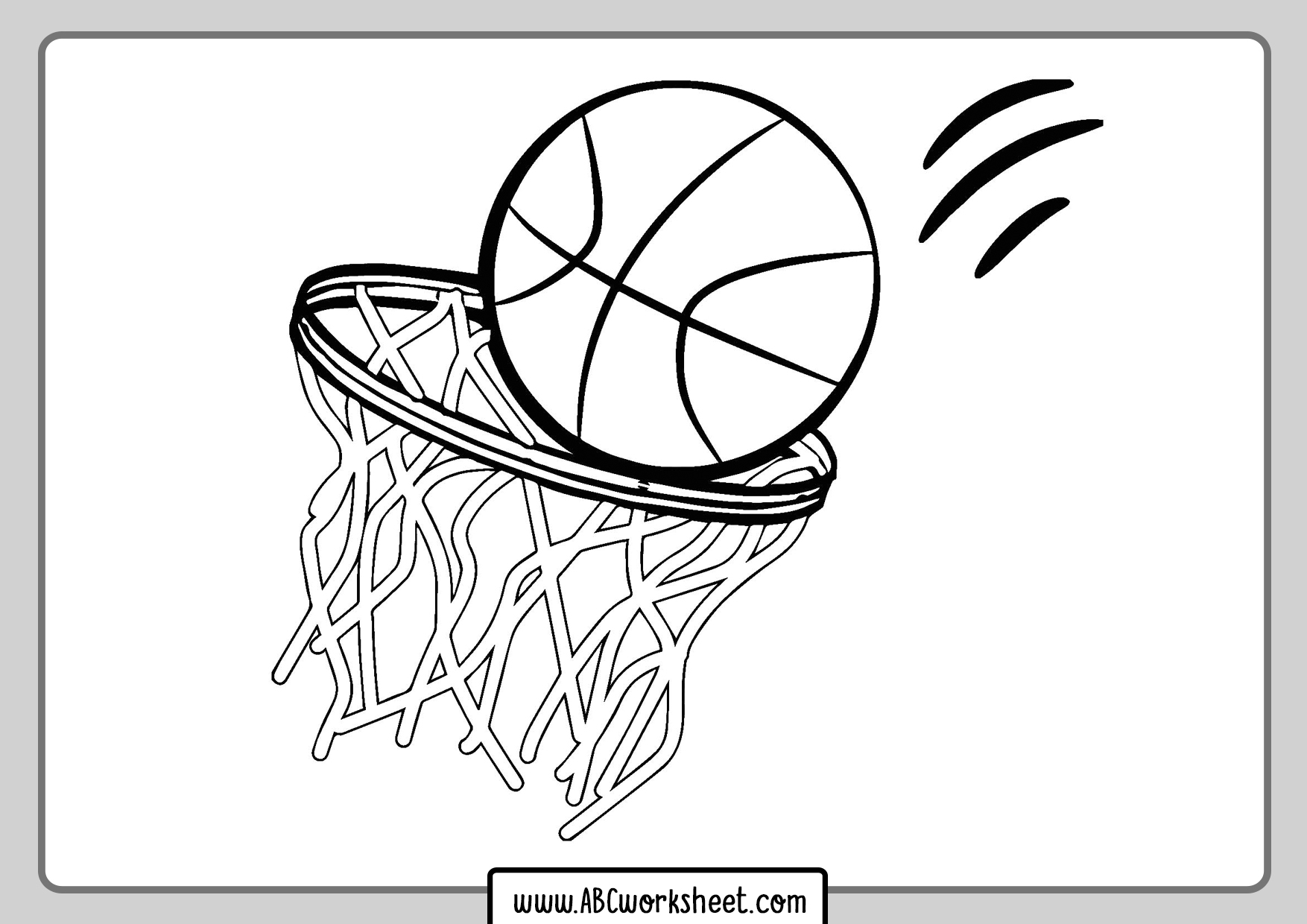 Basketball Coloring Pages