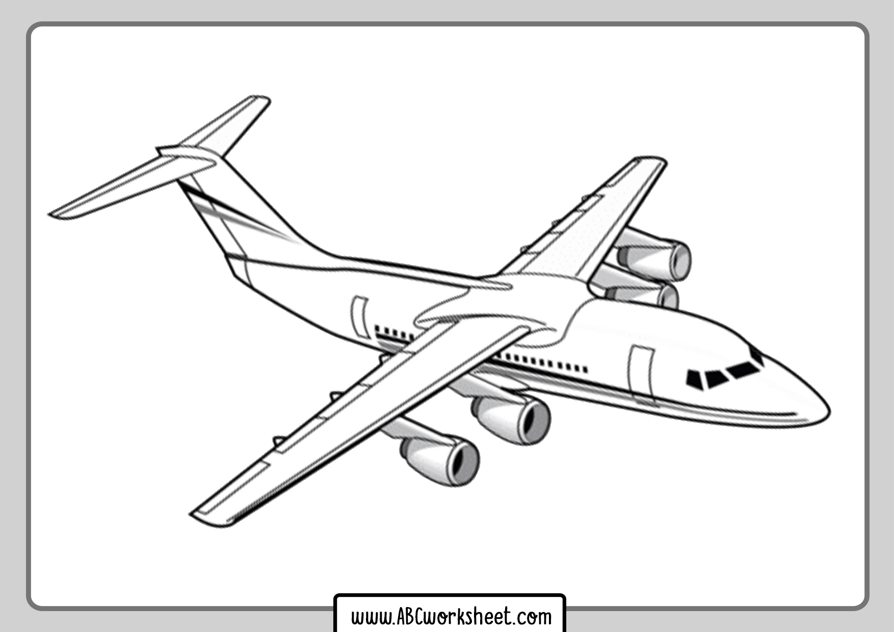 Airplane Coloring Pages