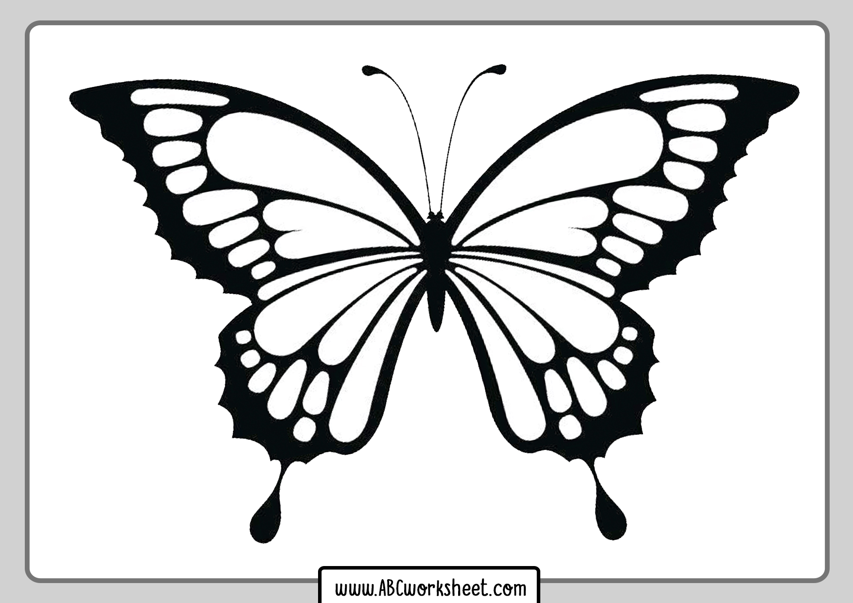 Printable Butterly Coloring Pages