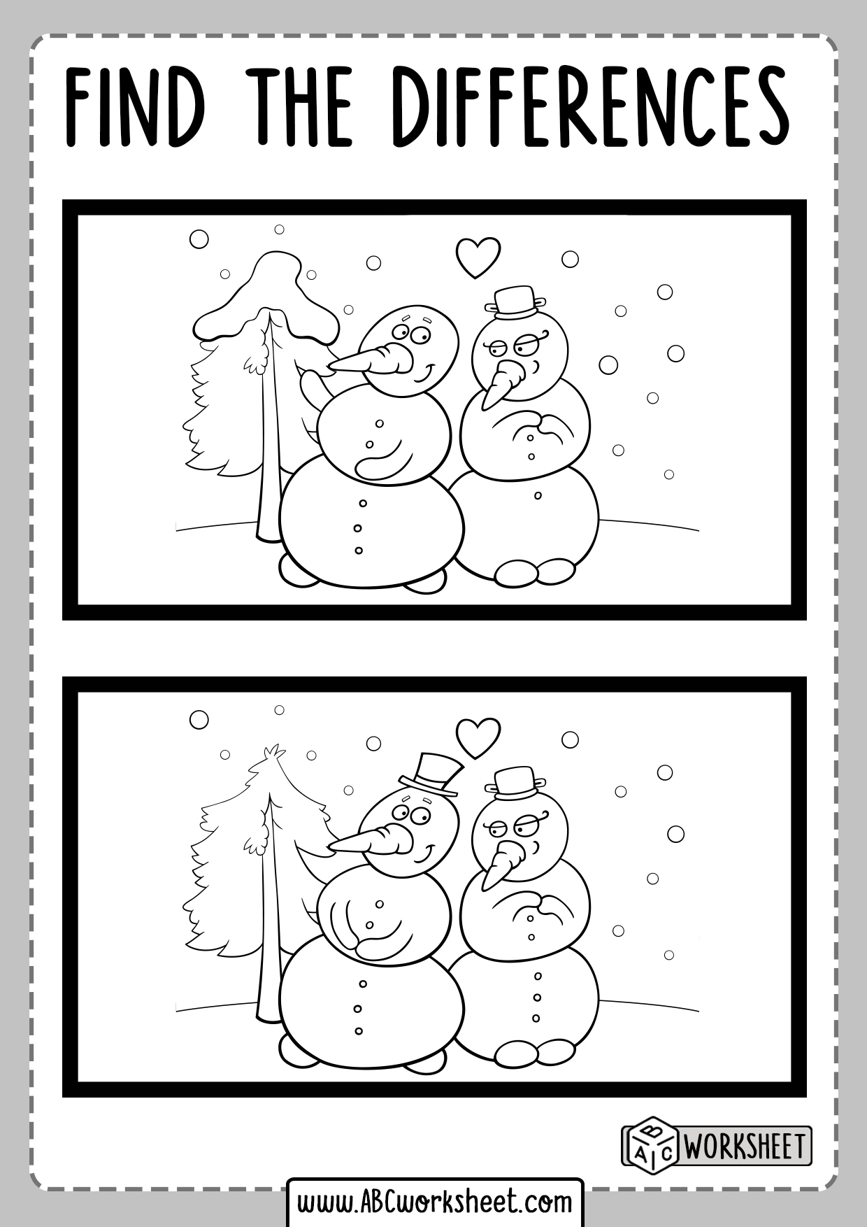 Christmas Worksheets Spot The Difference 1000+ images about preschool