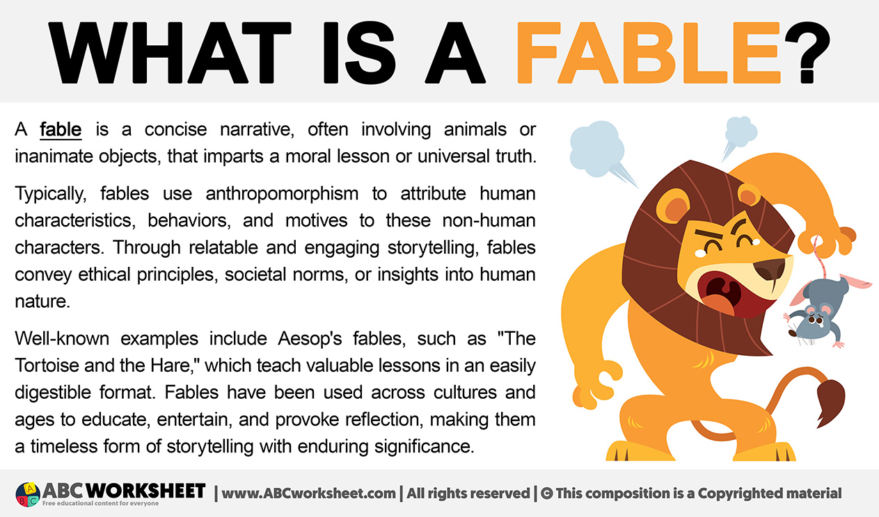 What is a fable definition of fable