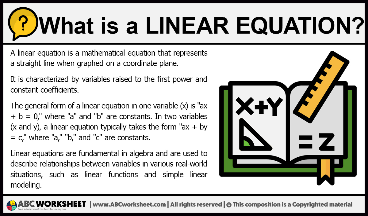 Linear equation definition in your own words at elizabeth gunther blog