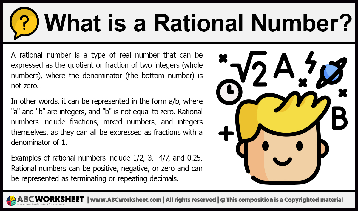 define a rational number and provide an example