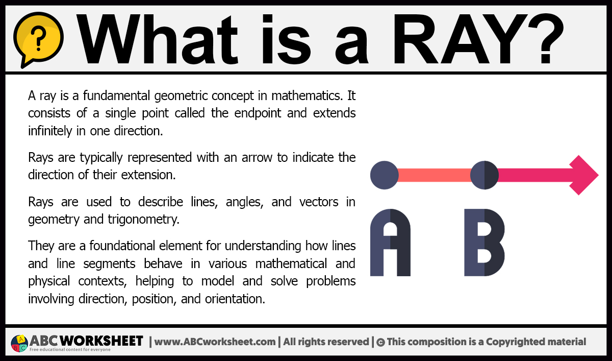 What is a ray in math definition of ray