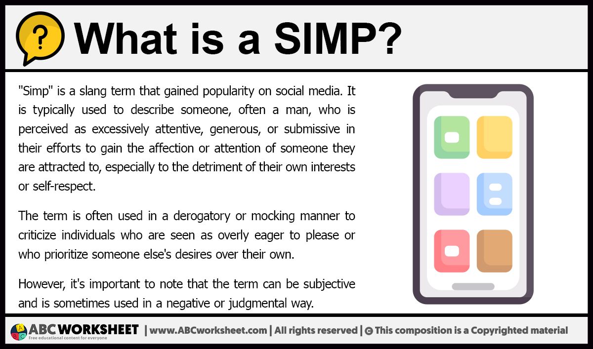 What is SIMP | Definition of SIMP as Slang Term
