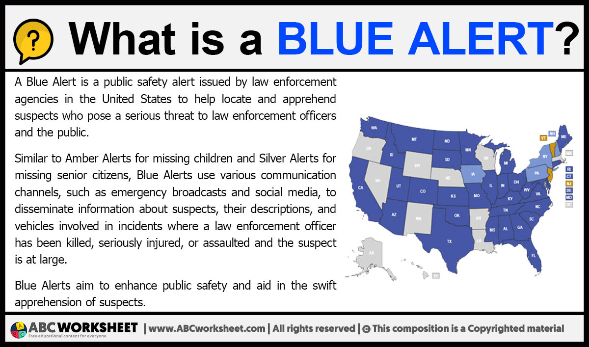 What is a Blue Alert Meaning of Blue Alert
